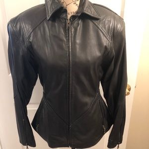 Clout Leather Jacket Black Size M